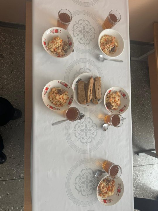 I ауысым ас мәзірі